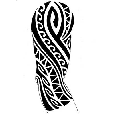 Maori Styles designs Fake Temporary Water Transfer Tattoo Stickers NO.10429